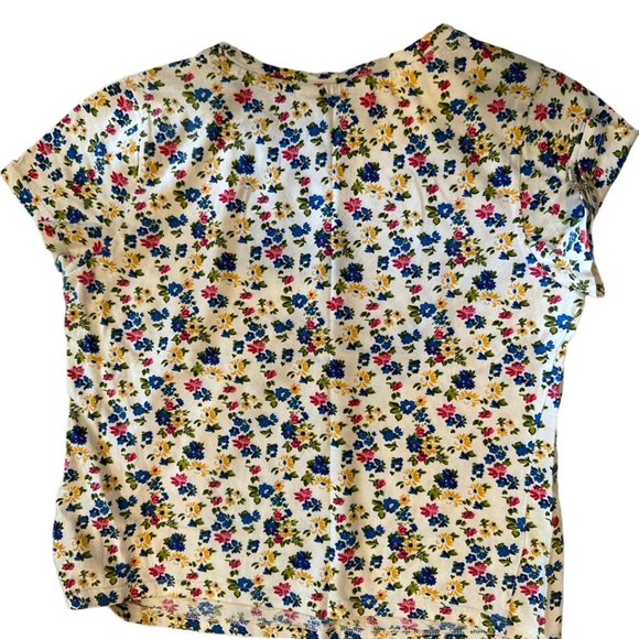 Forever 21 Girls Shortsleeve Tee Floral Print, XL Girls Size, Like New Condition - Picture 2 of 6